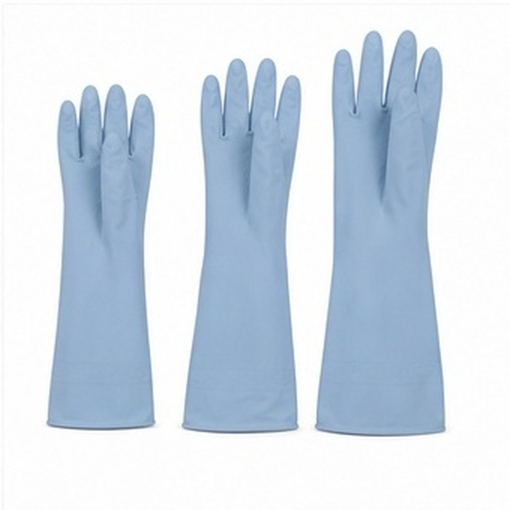 Dish Glove Rubber - ถุงมือยางสำหรับล้างจานแบบยาว 3 คู่ กันน้ำ ใช้ซ้ำได้ สำหรับทำความสะอาดในครัว