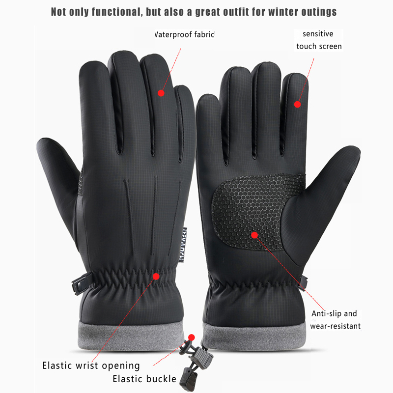 ถุงมือกันหนาวกันน้ำสำหรับผู้ชา - Ski Glove Waterproof บทวิจารณ์และราคา