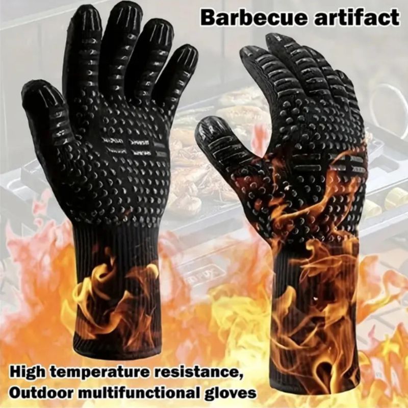 ชุดถุงมือบาร์บีคิวทนความร้อนเห - Heat Resistant Glove บทวิจารณ์และราคา