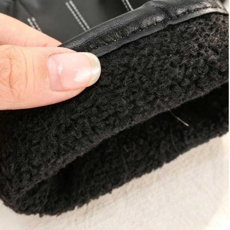 ถุงมือหนังเทียมสำหรับฤดูหนาว 1 - Leather Driving Glove บทวิจารณ์และราคา
